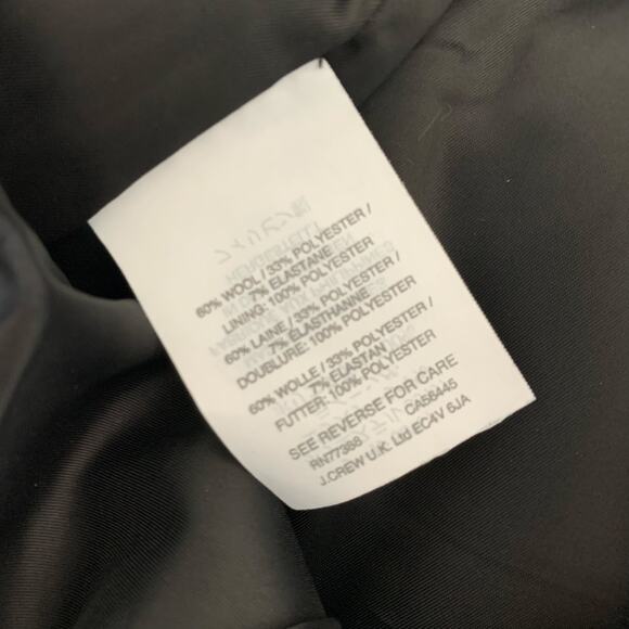 J. Crew Martie Stewart Plaid Stretch Wool Pants Size 4 - Picture 9 of 9